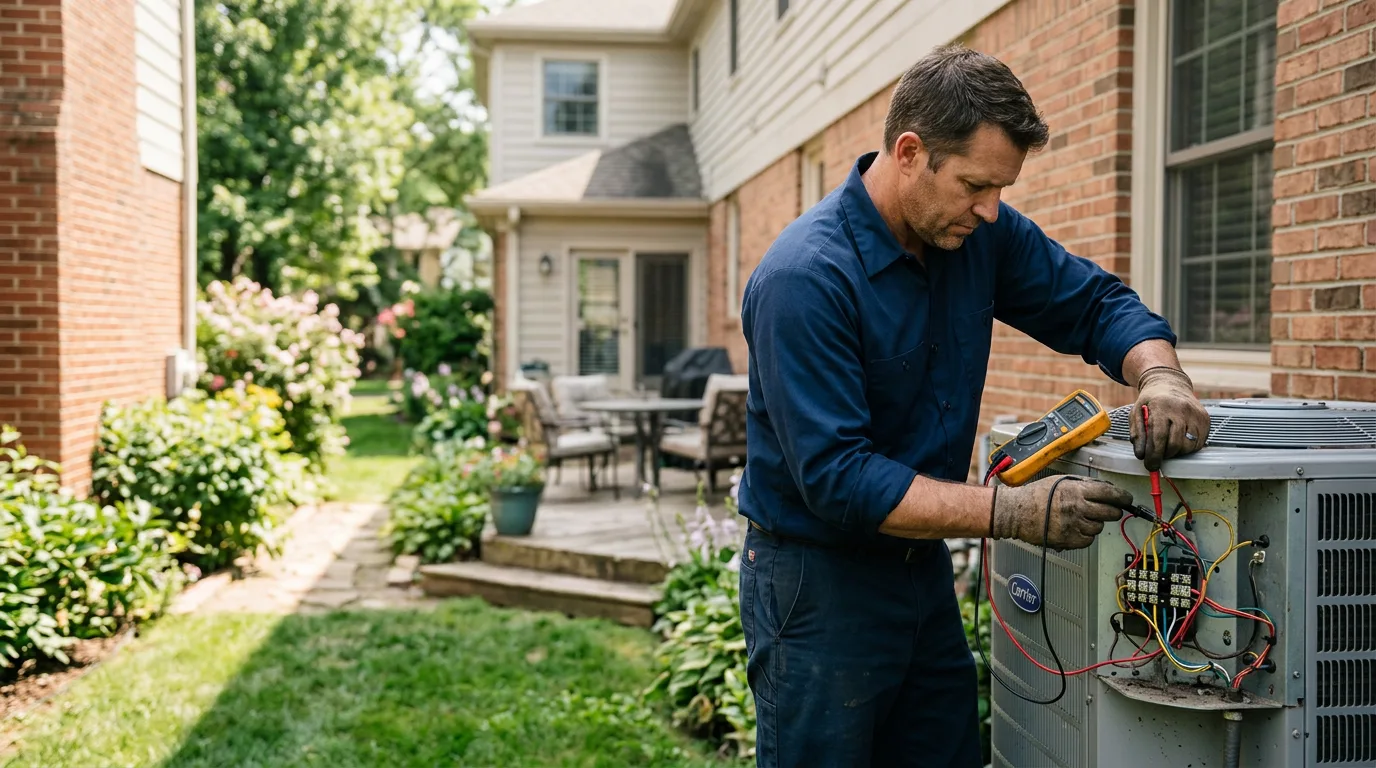 HVAC technician working near Orient, WA